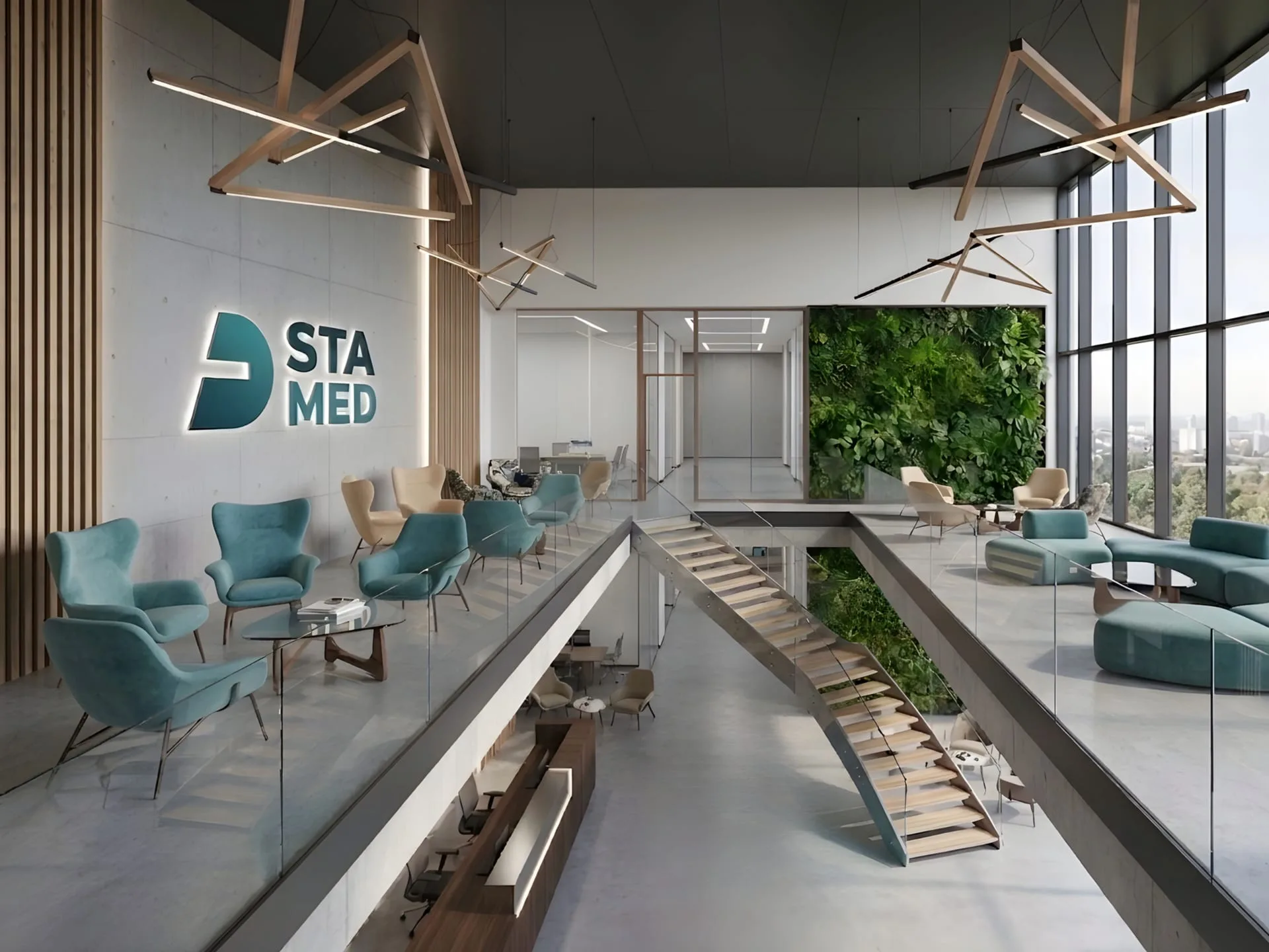 Vizualizace nového zázemí společnosti STAMED